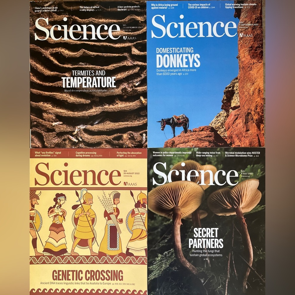 4 Science Magazines. Stunning Set. Feed your mind! Inspire! Enrich! Excite!